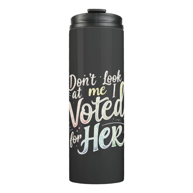 Bouteilles Isothermes Ne me regarde pas J'ai voté pour Son Kamala Harris (Devant)