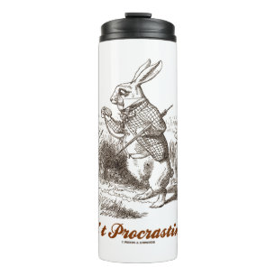 Bouteilles Isothermes Ne procrastinez pas ! White Rabbit Watch Wonderlan