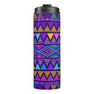 Bouteilles Isothermes Neon Blue : Tribal Navajo Motif