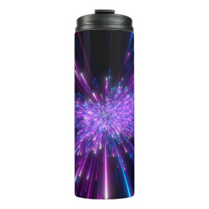 Bouteilles Isothermes Neon Galaxy Arrière - plan Abstrait cosmique