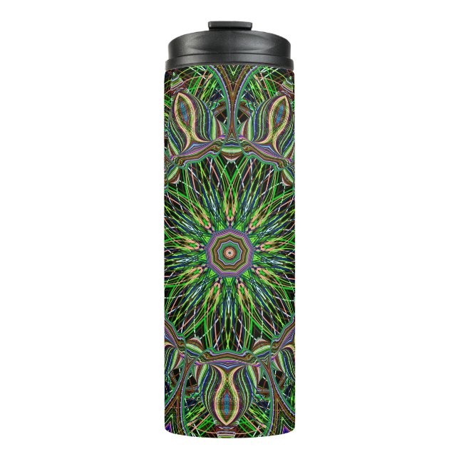 Bouteilles Isothermes Neon Mandala Motif (Devant)