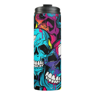 Bouteilles Isothermes Neon Night Skuls