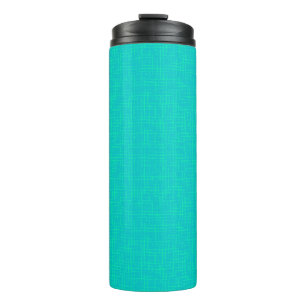 Bouteilles Isothermes Néon turquoise texturé.