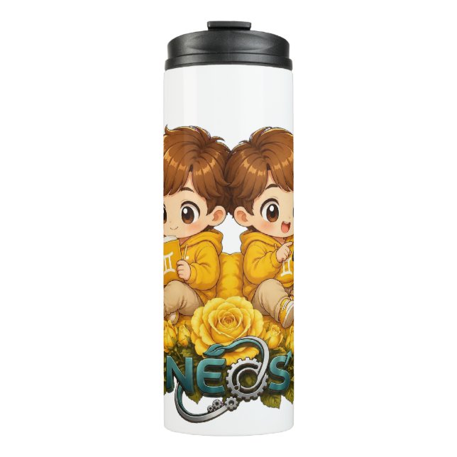 Bouteilles Isothermes Neos Kawaii Zodiaque Gémeaux (Devant)