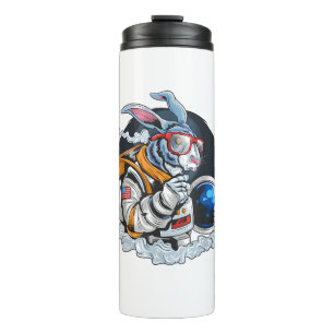 Bouteilles Isothermes Nerdy Bunny Astronaut dans l'espace, explorateur s