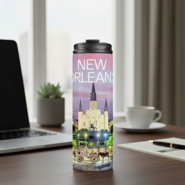 Bouteilles Isothermes New Orleans Cathedral Travel Thermal Tumbler (Créateur téléchargé)