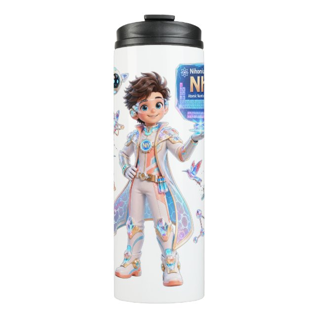 Bouteilles Isothermes  Nihonium (Nh) – COLLECTION ATOMIVRA™ (Devant)