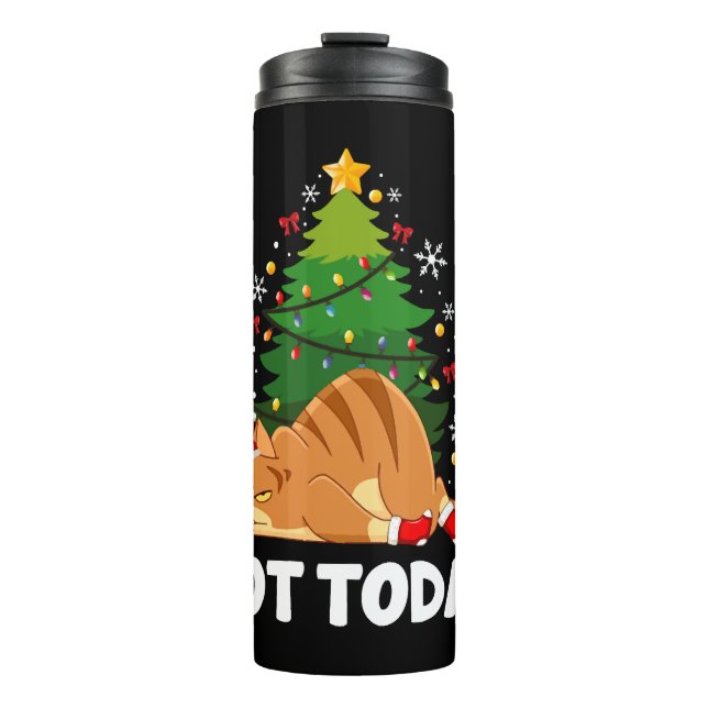 Bouteilles Isothermes Noël du chat (Devant)