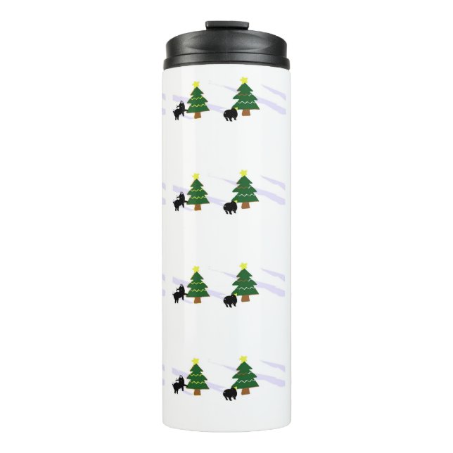 Bouteilles Isothermes Noël du Petit Cochon (Devant)