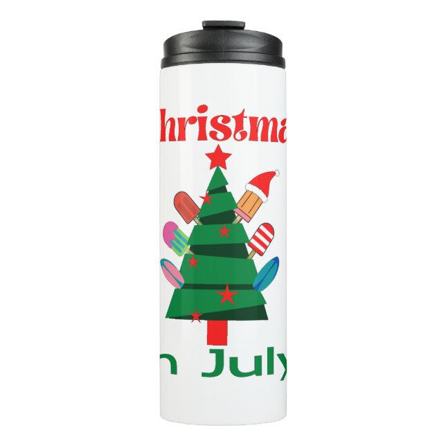 Bouteilles Isothermes Noël en juillet (Devant)