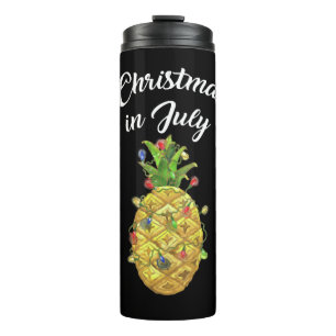 Bouteilles Isothermes Noël En Juillet Ananas Xmas Lumières Arbre