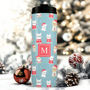 Bouteilles Isothermes Noël Frenchie personnalisé