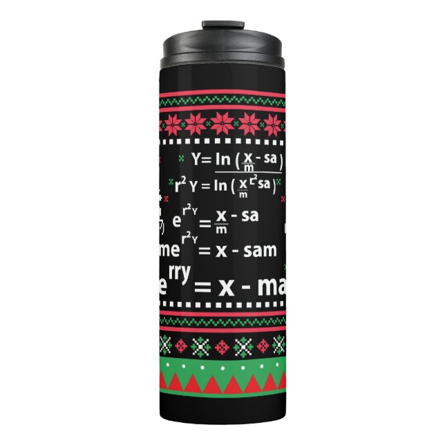 BOUTEILLES ISOTHERMES NOËL MATHÉMATIQUES (Devant)