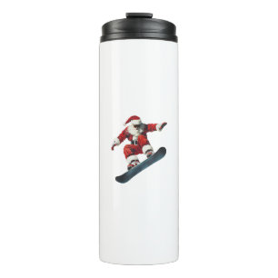 Bouteilles Isothermes Noël Père Noël Snowboard Snowboarding Neige