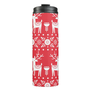 Bouteilles Isothermes Noël scandinave : Snowflakes & Deer