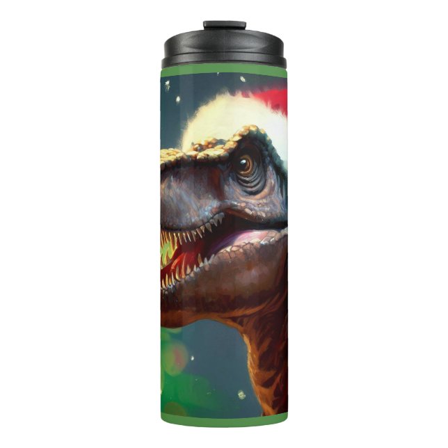 Bouteilles Isothermes Noël T-Rex 2 (Devant)