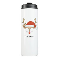 Noël Vacances Rudolph Reindeer Tumbler Thermique