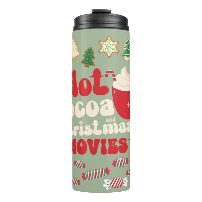 Bouteilles Isothermes Noël vintage (Devant)