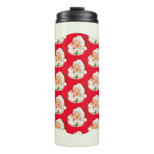 Bouteilles Isothermes Noël vintage Retro Jolly Santa Claus