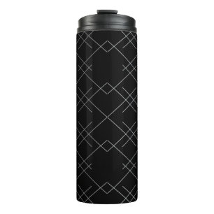 Bouteilles Isothermes Noir argenté, cool, élégant, simple motif moderne