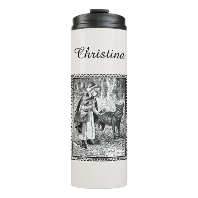 Bouteilles Isothermes Noir Blanc Petit Rouge Panier à manches (Devant)