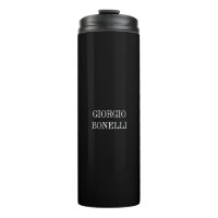 Noir Blanc Votre Nom Minimaliste Personnel Moderne