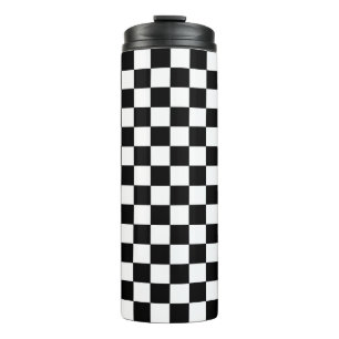 Bouteilles Isothermes Noir et blanc Checkered