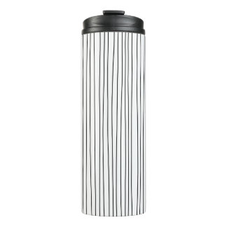 BOUTEILLES ISOTHERMES NOIR ET BLANC STRIPÉ À LA MAIN
