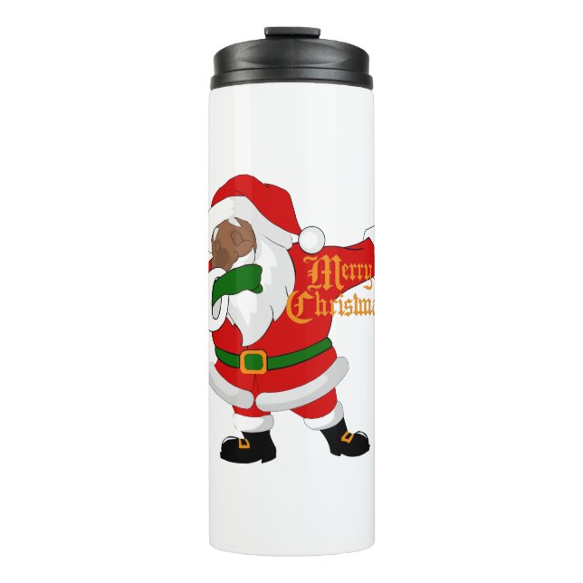 Bouteilles Isothermes noir santa claus (Devant)