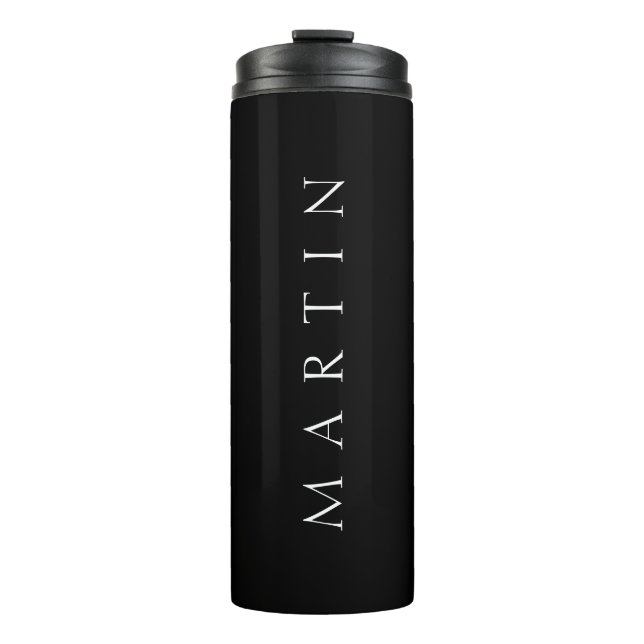 Bouteilles Isothermes Nom classique (ou mot) | Noir et blanc (Devant)