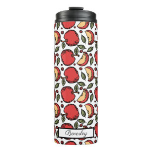 Bouteilles Isothermes Nom Customisé du Motif Red Apple moderne