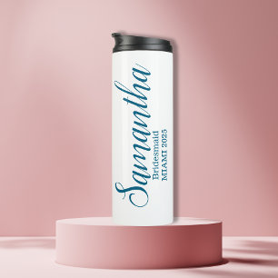 Bouteilles Isothermes Nom de demoiselle d'honneur personnalisé 