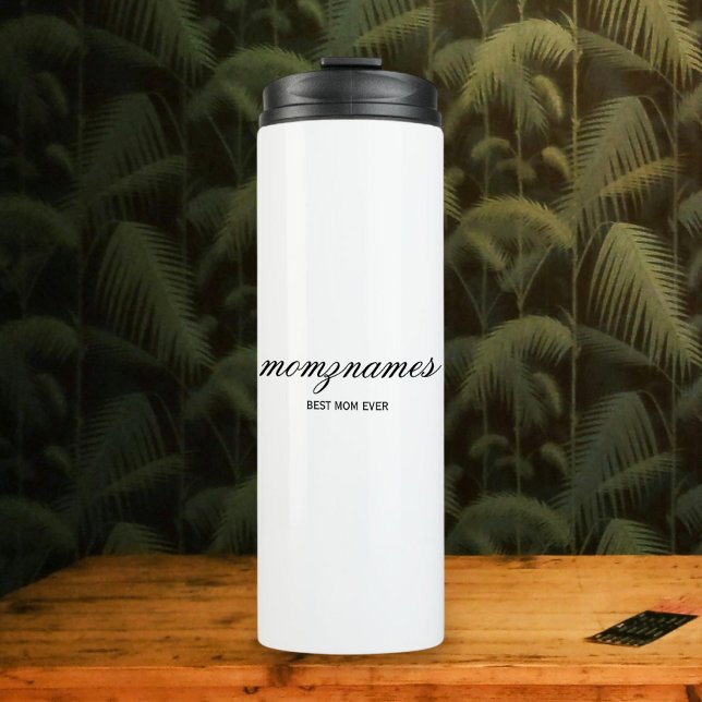 Bouteilles Isothermes Nom de la calligraphie personnalisée de la meilleu (Créateur téléchargé)