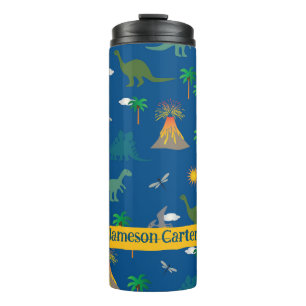 Bouteilles Isothermes Nom des Plantes Motifs de la faune du dinosaure bl