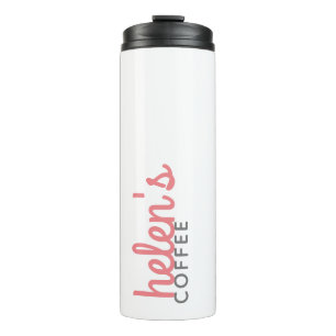 Bouteilles Isothermes Nom du script Coffee Tumbler cadeau personnalisé e