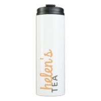 Nom du script Tea Tumbler cadeau personnalisé en o