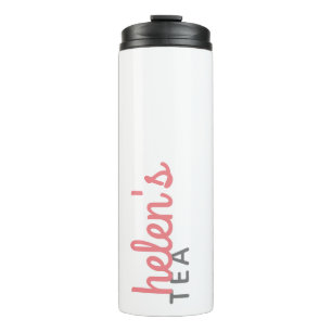 Bouteilles Isothermes Nom du script Tea Tumbler cadeau personnalisé en r