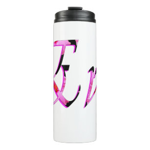 Bouteilles Isothermes Nom Eve Floral Rose
