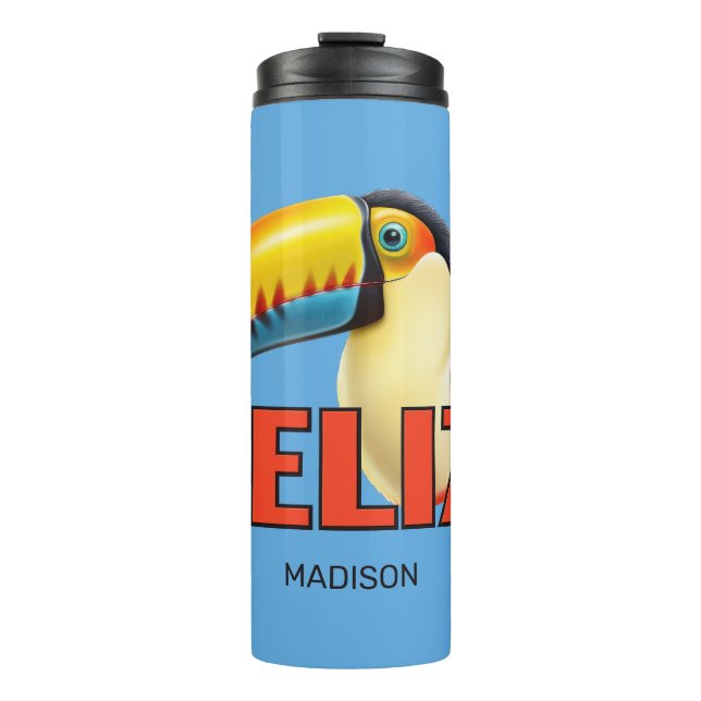 Bouteilles Isothermes Nom personnalisé BELIZE Toucan (Devant)