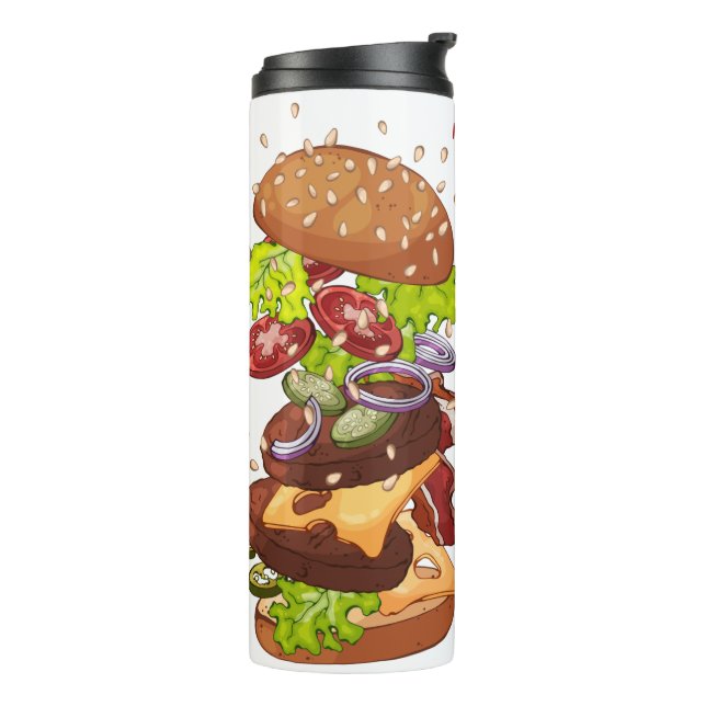 Bouteilles Isothermes Nom personnalisé Burger tumbler (Tourné sur la gauche)