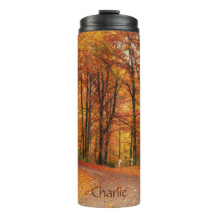 Bouteilles Isothermes Nom personnalisé Chemin d'automne coloré