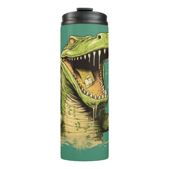 Bouteilles Isothermes Nom personnalisé Crocodile (Devant)