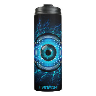 Bouteilles Isothermes Nom personnalisé Cyber Circuit Eye