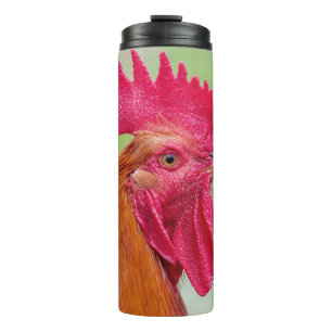 Bouteilles Isothermes Nom personnalisé Gros plan sur le coq