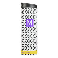 Nom personnalisé Moderne noir & blanc Whimsical