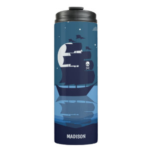 Bouteilles Isothermes Nom personnalisé Pirate Ship tumbler