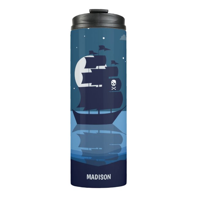 Bouteilles Isothermes Nom personnalisé Pirate Ship tumbler (Devant)