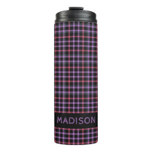 Bouteilles Isothermes Nom personnalisé Plaid / Tartan Motif