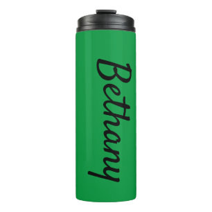 Bouteilles Isothermes Nom sur Green Matching Design 12oz