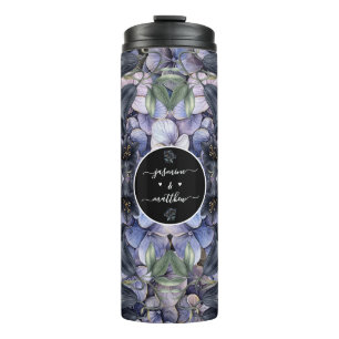 Bouteilles Isothermes Noms de Couple Classiques Floraux Noirs et Lunatiq